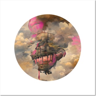 Pink Blimp Posters and Art